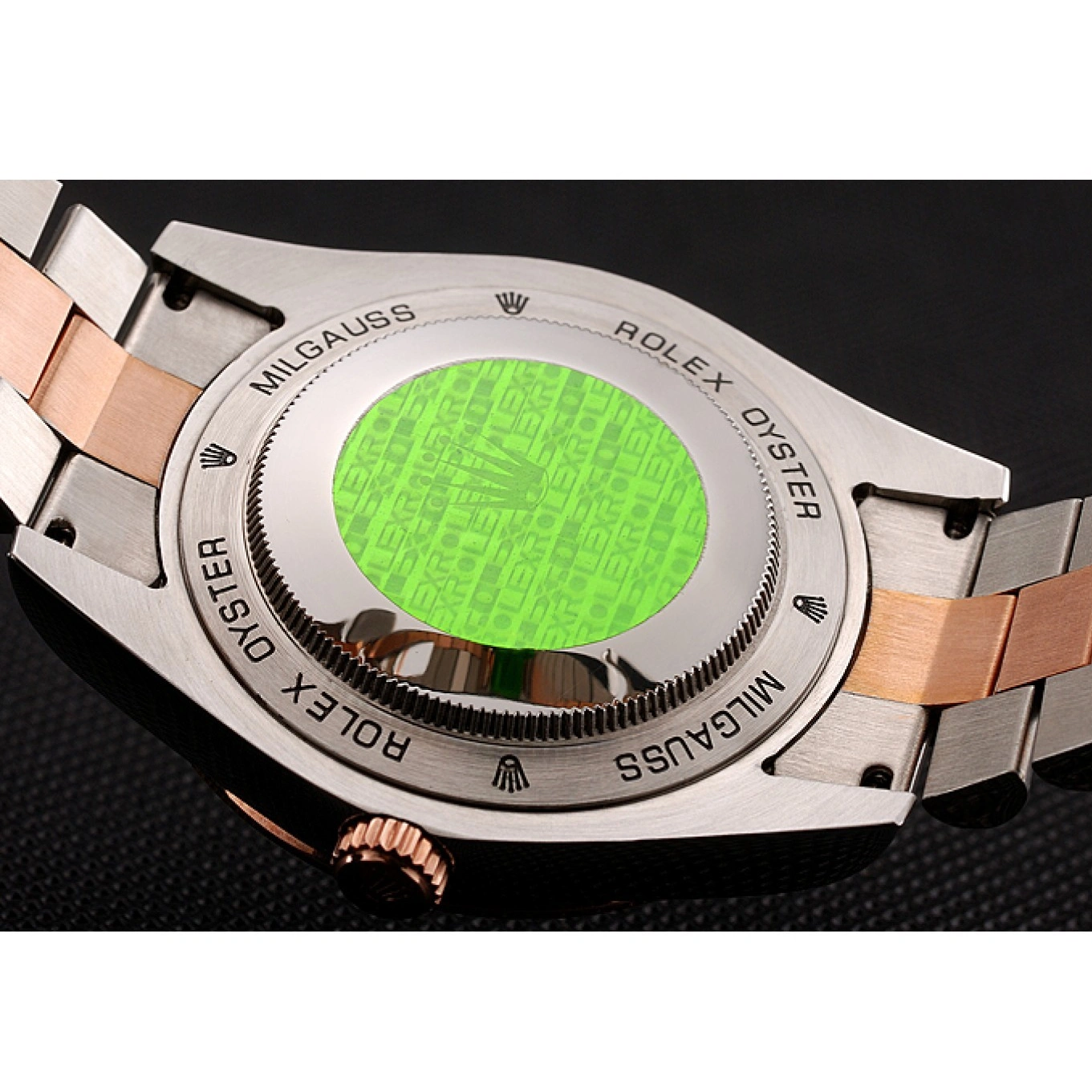 Aaa fake watches Rolex Bracelet Swiss Staineless Dial Rose Black Diamonds Rubies Steel And 1454106 Gold Day-Date And 1029